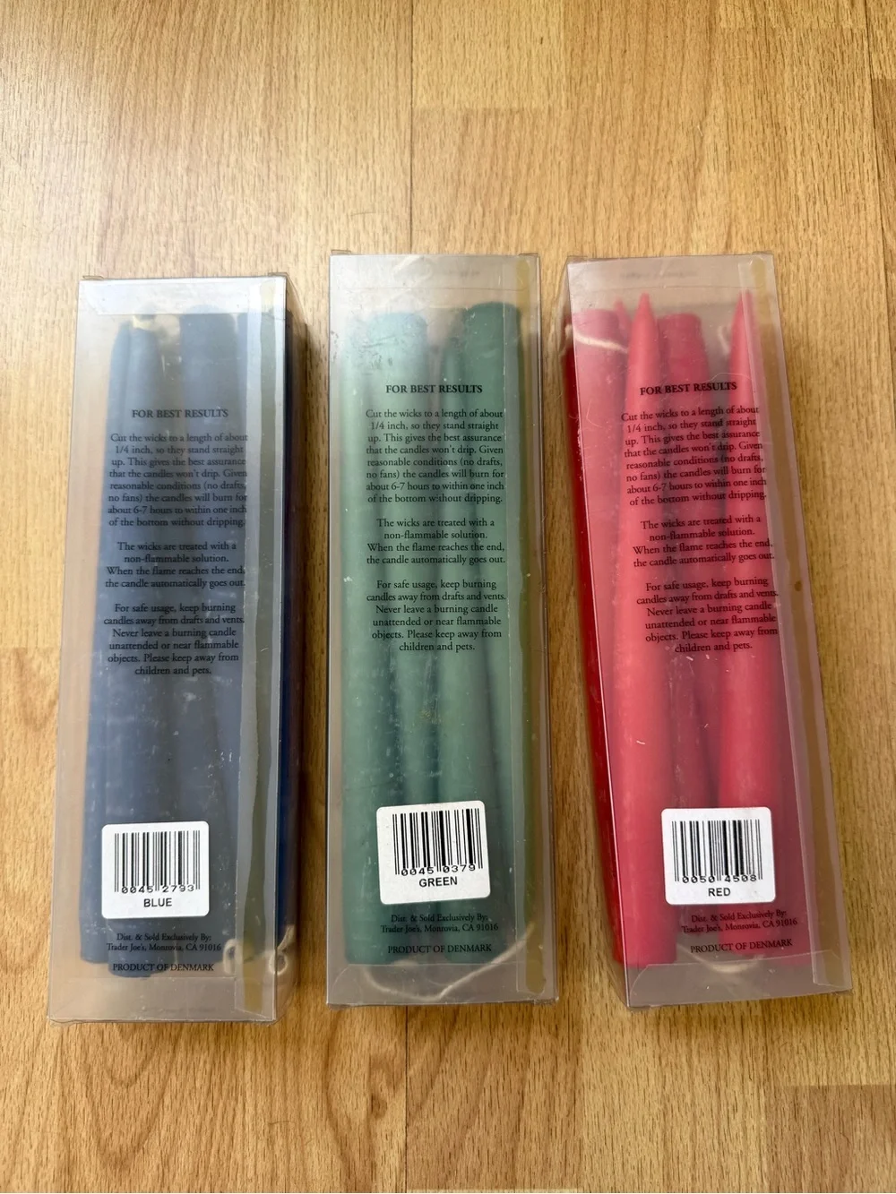 15 Trader Joe’s dripless tapered wax candles
